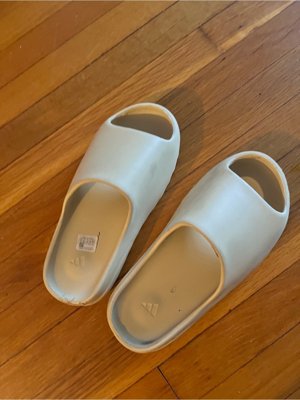 adidas Cream Slide Sandals